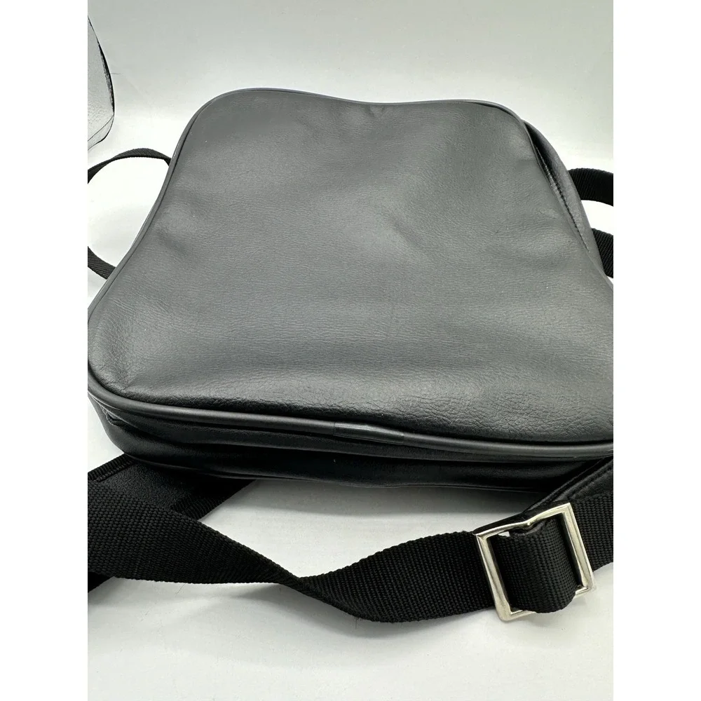 Samsonite Arne Black Faux Leather Crossbody Shoulder Bag Travel Organizer NWT